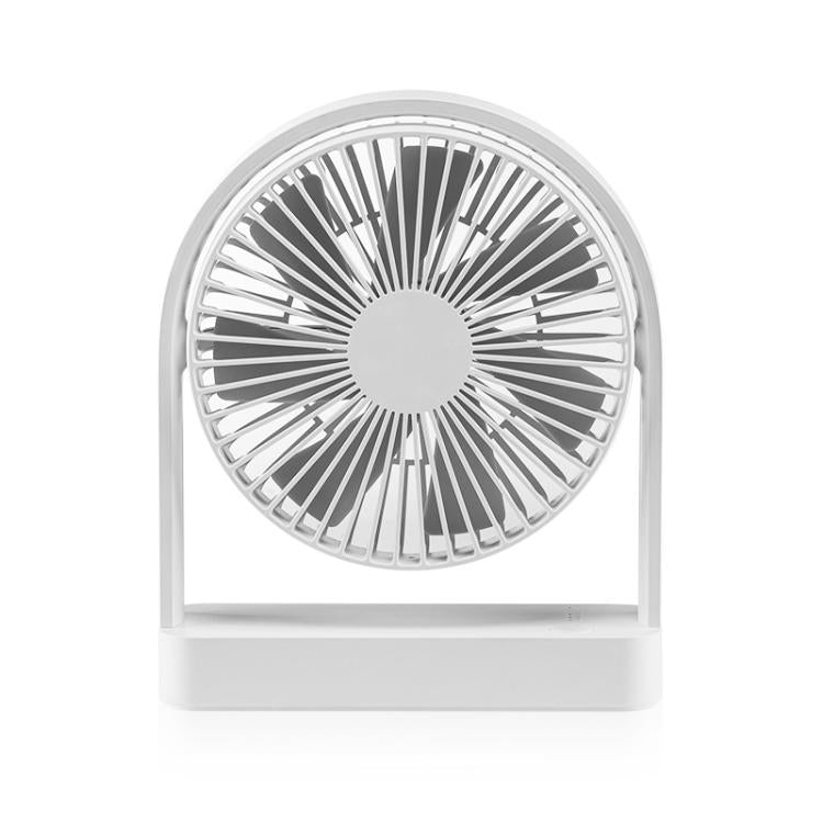 Ventilatore da scrivania mini slim F3A, silenzioso, portatile e ricaricabile, con connessione USB.