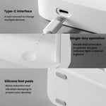 Ventilatore da scrivania mini slim F3A, silenzioso, portatile e ricaricabile, con connessione USB.