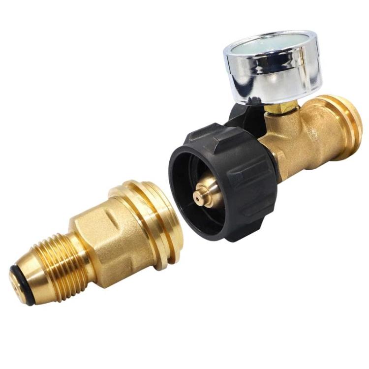 Adattatore per ricarica di propano per campeggio all'aperto, connettore per conversione di fornelli a gas portatili, Yellow