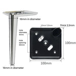Gambe per divano, comodino, supporto per TV, gambe in metallo per tavolino da caffè, 13cm, 15cm, 17cm