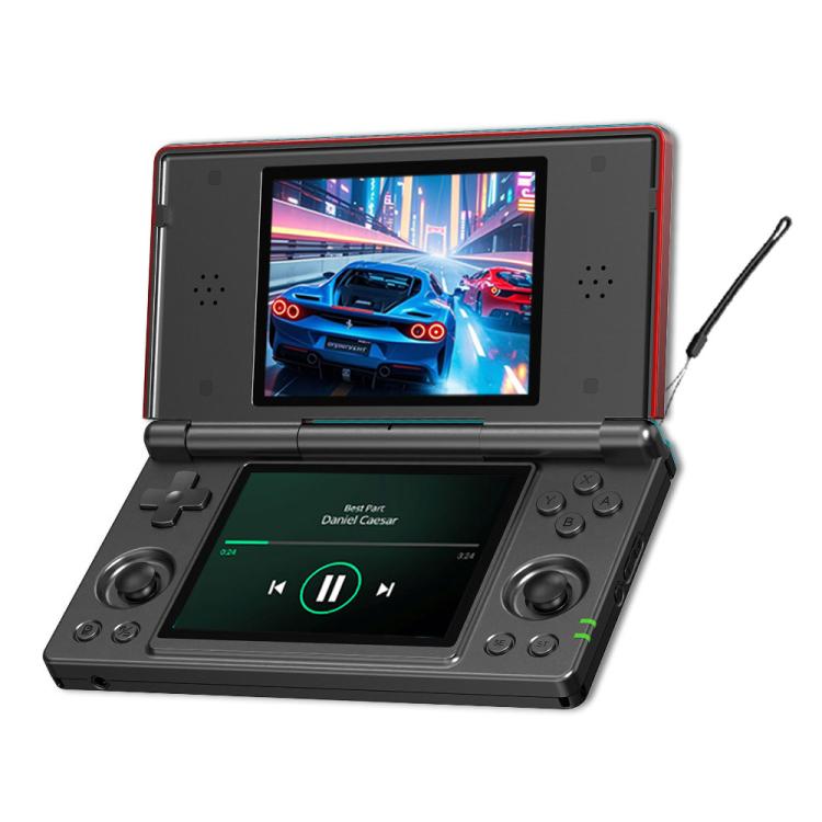 ANBERNIC RG DS Flip Console di gioco portatile a doppio schermo con touchscreen IPS da 4 pollici e intelligenza artificiale, dispositivo di gioco 3+32G