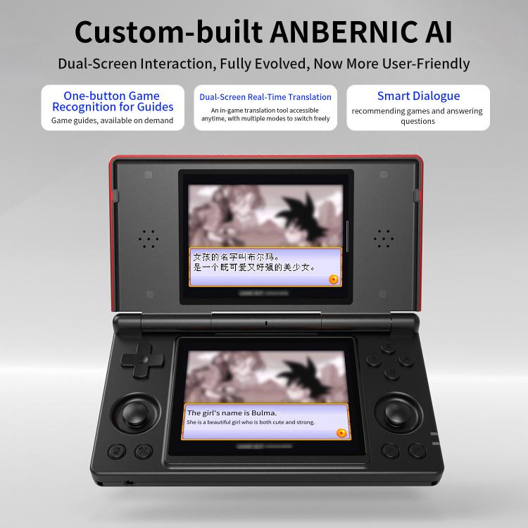 Console portatile ANBERNIC RG DS Flip doppio schermo 3+32G