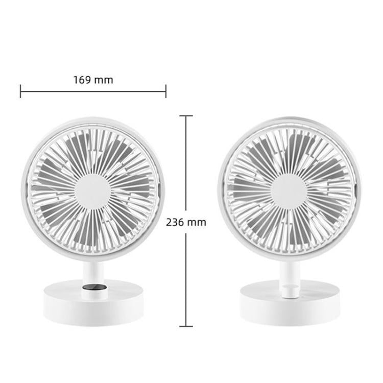 Ventilatore da tavolo multifunzione rotante, portatile, per ufficio e camera da letto, silenzioso, con ricarica USB., F4 Standard, F4 Screen Display