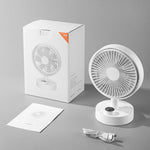 Ventilatore da tavolo multifunzione rotante, portatile, per ufficio e camera da letto, silenzioso, con ricarica USB., F4 Standard, F4 Screen Display