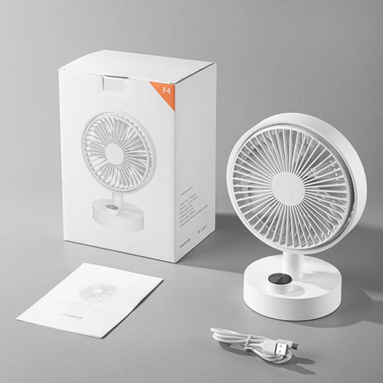 Ventilatore da tavolo multifunzione rotante, portatile, per ufficio e camera da letto, silenzioso, con ricarica USB., F4 Standard, F4 Screen Display