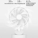 Ventilatore oscillante da tavolo F5 con clip, ricarica USB, mini ventilatore da tavolo, F5