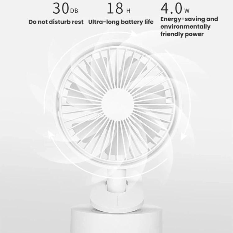Ventilatore oscillante da tavolo F5 con clip, ricarica USB, mini ventilatore da tavolo, F5