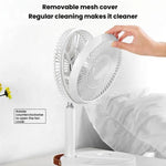 Ventilatore da tavolo telescopico pieghevole F11, mini ventilatore portatile da esterno con ricarica., F11