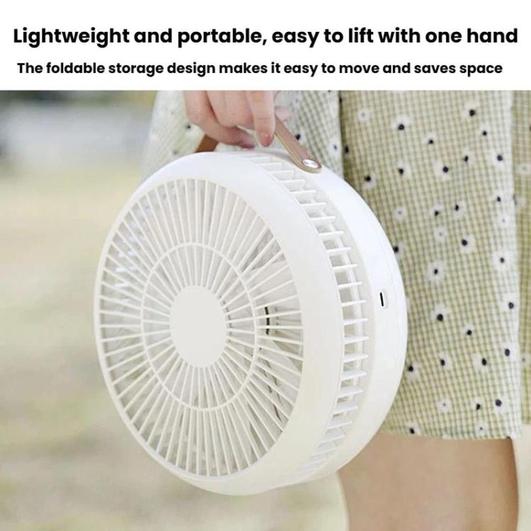 Ventilatore da tavolo telescopico pieghevole F11, mini ventilatore portatile da esterno con ricarica., F11