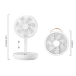 Ventilatore da tavolo telescopico pieghevole F11, mini ventilatore portatile da esterno con ricarica., F11