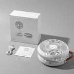 Ventilatore da tavolo telescopico pieghevole F11, mini ventilatore portatile da esterno con ricarica., F11
