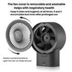 Ventilatore da tavolo ad alta potenza con ricarica USB F6, ventilatore elettrico per uso domestico., Standard 4000mAh