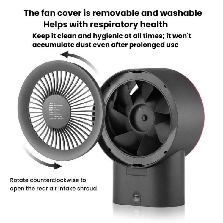 Ventilatore da tavolo ad alta potenza con ricarica USB F6, ventilatore elettrico per uso domestico., Standard 4000mAh