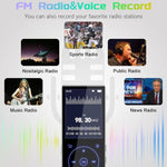 Lettore MP3 con schermo a colori 2,4" e Bluetooth 5.0