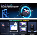Lettore MP3 con schermo a colori 2,4" e Bluetooth 5.0