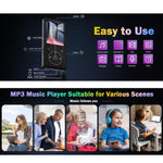 Lettore MP3 con schermo a colori 2,4" e Bluetooth 5.0
