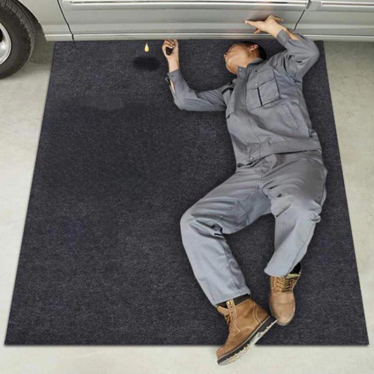 Tappetino antiolio per la manutenzione dell'auto, tappetino antiscivolo in feltro per pavimento del garage, 0.9 x 1m, 1 x 1m, 1 x 2m