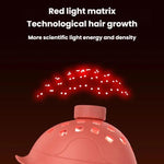 SF-001 Dispositivo per la crescita dei capelli a luce rossa wireless con telecomando in silicone da 660 nm, portatile, anticaduta, con cappuccio per la cura dei capelli