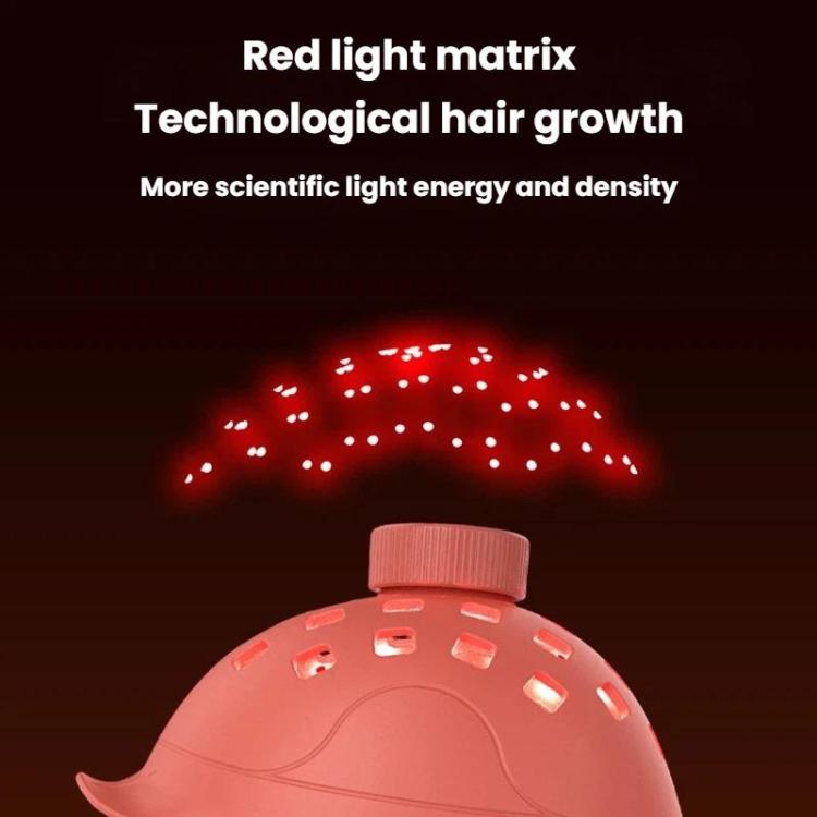 SF-001 Dispositivo per la crescita dei capelli a luce rossa wireless con telecomando in silicone da 660 nm, portatile, anticaduta, con cappuccio per la cura dei capelli