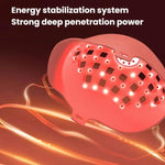 SF-001 Dispositivo per la crescita dei capelli a luce rossa wireless con telecomando in silicone da 660 nm, portatile, anticaduta, con cappuccio per la cura dei capelli
