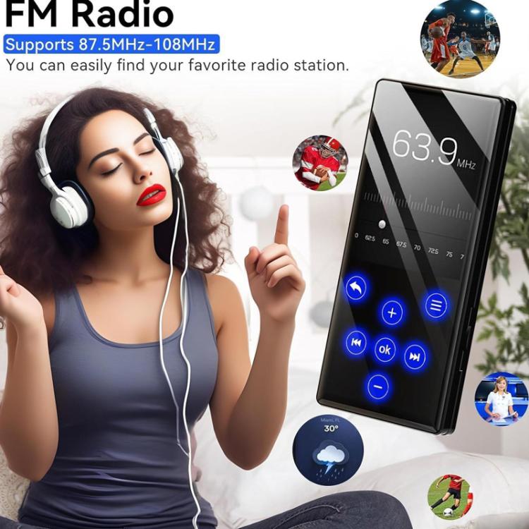 Lettore MP3 MP4 Bluetooth con altoparlante 4-64GB