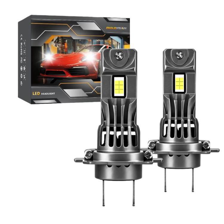 Confezione da 2 fari per auto plug-and-play con ventola e fascio luminoso focalizzato da 6500K, installazione plug-and-play., Z08 H7, Z08 H4, Z08 H11, Z08 9005, Z08 9006