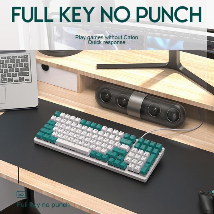 FREE WOLF K3 Russian Mechanical Keyboard 1.5m Wired Gaming Keyboard, Micro-Light Hot-Swap Red Switch, Aqua Green Hot-Swap Blue Switch, Welding Switch Aqua Green Red Switch, Welding Switch Bee Red Switch, Welding Switch Micro-Light Red Switch           ...