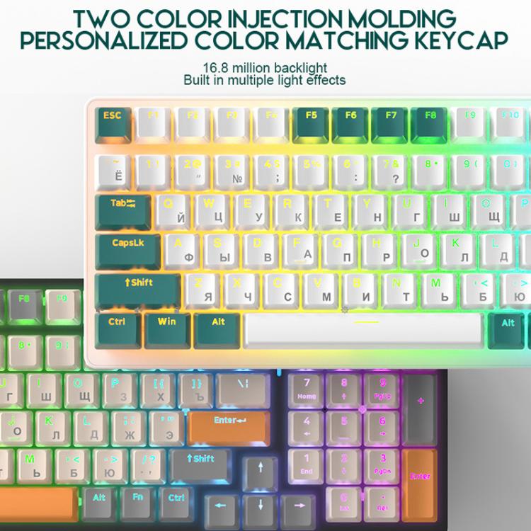 FREE WOLF K3 Russian Mechanical Keyboard 1.5m Wired Gaming Keyboard, Micro-Light Hot-Swap Red Switch, Aqua Green Hot-Swap Blue Switch, Welding Switch Aqua Green Red Switch, Welding Switch Bee Red Switch, Welding Switch Micro-Light Red Switch           ...