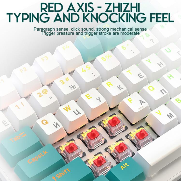 FREE WOLF K3 Russian Mechanical Keyboard 1.5m Wired Gaming Keyboard, Micro-Light Hot-Swap Red Switch, Aqua Green Hot-Swap Blue Switch, Welding Switch Aqua Green Red Switch, Welding Switch Bee Red Switch, Welding Switch Micro-Light Red Switch           ...