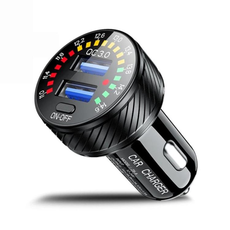 Indicatore LED per accendisigari auto con caricatore USB