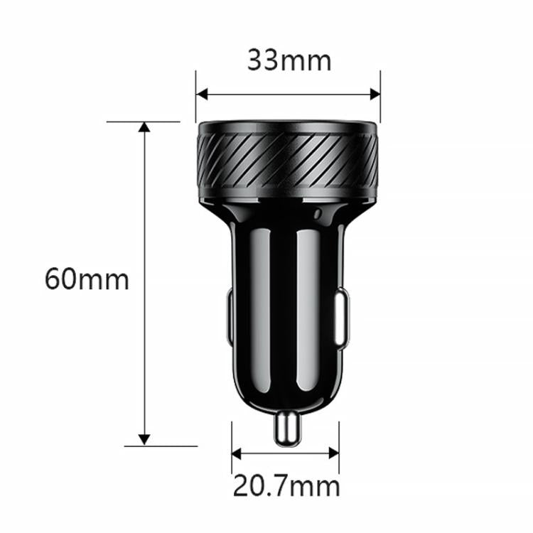 Indicatore LED per accendisigari auto, caricatore USB con interruttore