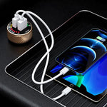 Indicatore LED per accendisigari auto, caricatore USB con interruttore