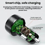 Indicatore LED per accendisigari auto, caricatore USB con interruttore