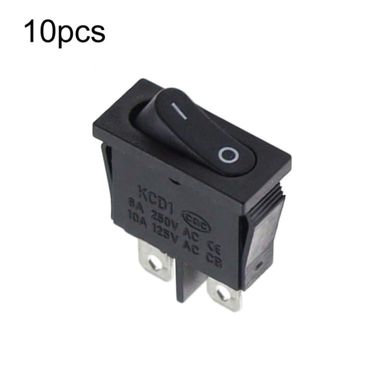 KCD1-110 10 pezzi Interruttore a bilanciere piatto sottile 2 pin 2 posizioni Interruttore per strumenti