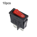 KCD1-110 10 pezzi Interruttore a bilanciere piatto sottile 2 pin 2 posizioni Interruttore per strumenti