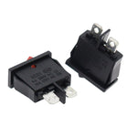 KCD1-110 10 pezzi Interruttore a bilanciere piatto sottile 2 pin 2 posizioni Interruttore per strumenti