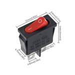 KCD1-110 10 pezzi Interruttore a bilanciere piatto sottile 2 pin 2 posizioni Interruttore per strumenti