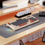 FREE WOLF M96 Wireless Bluetooth Dual-Mode Russian Keyboard PBT Dome Display Gaming Keyboard