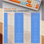 FREE WOLF M96 Wireless Bluetooth Dual-Mode Russian Keyboard PBT Dome Display Gaming Keyboard