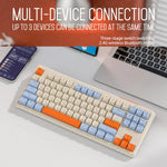FREE WOLF M87 Russian 2.4G Wireless Bluetooth Dual-Mode Mechanical Keyboard