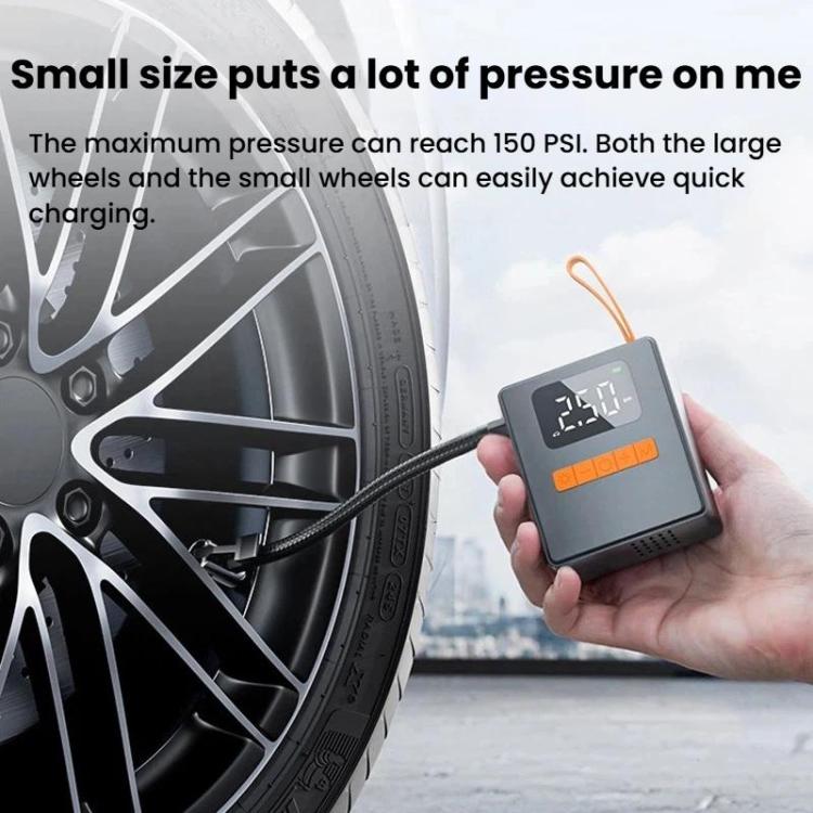 ALW-CQ-16 Gonfiatore digitale per pneumatici per auto con rilevamento della pressione, pompa d'aria portatile antideflagrante per emergenze.