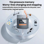 ALW-CQ-16 Gonfiatore digitale per pneumatici per auto con rilevamento della pressione, pompa d'aria portatile antideflagrante per emergenze.