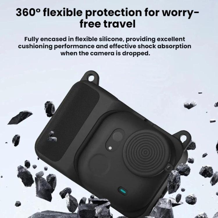 Custodia protettiva in silicone per la fotocamera d'azione Insta360 Go Ultra Flymile.