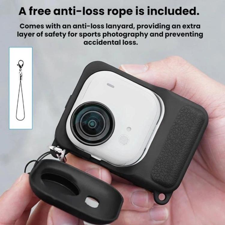 Custodia protettiva in silicone per la fotocamera d'azione Insta360 Go Ultra Flymile.
