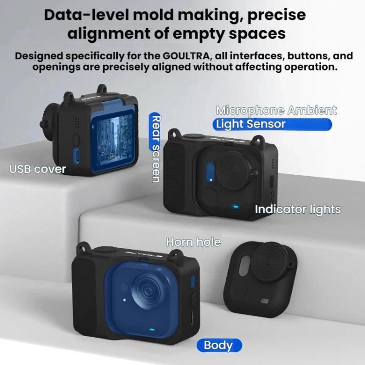 Custodia protettiva in silicone per la fotocamera d'azione Insta360 Go Ultra Flymile.