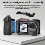 Impugnatura con otturatore per gabbia per fotocamera DJI Osmo Action 3 / 4 / 5 Pro