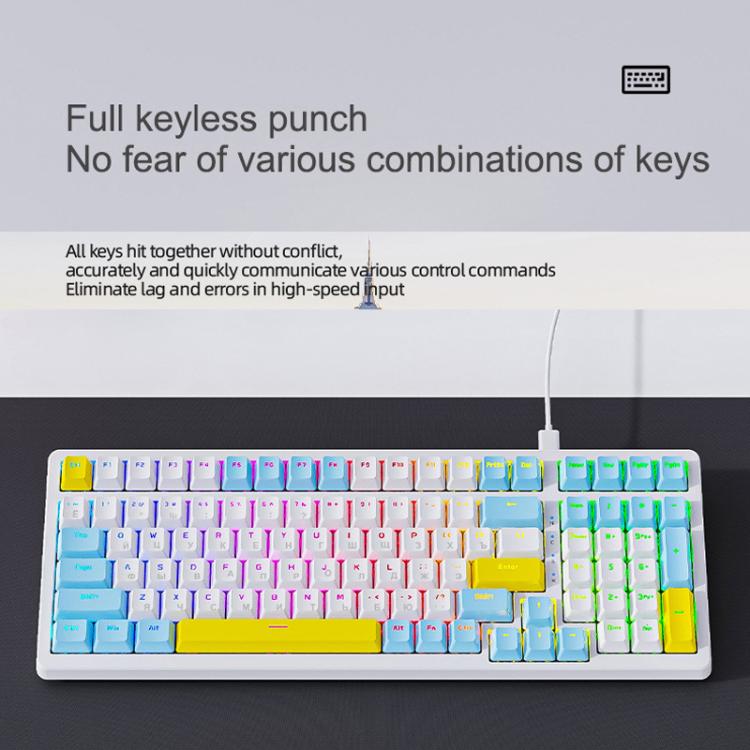 ZIYOULANG K3 MAX Russian Mechanical Keyboard Hot Swap Gasket Structure 1.5m Wired Gaming Keyboard