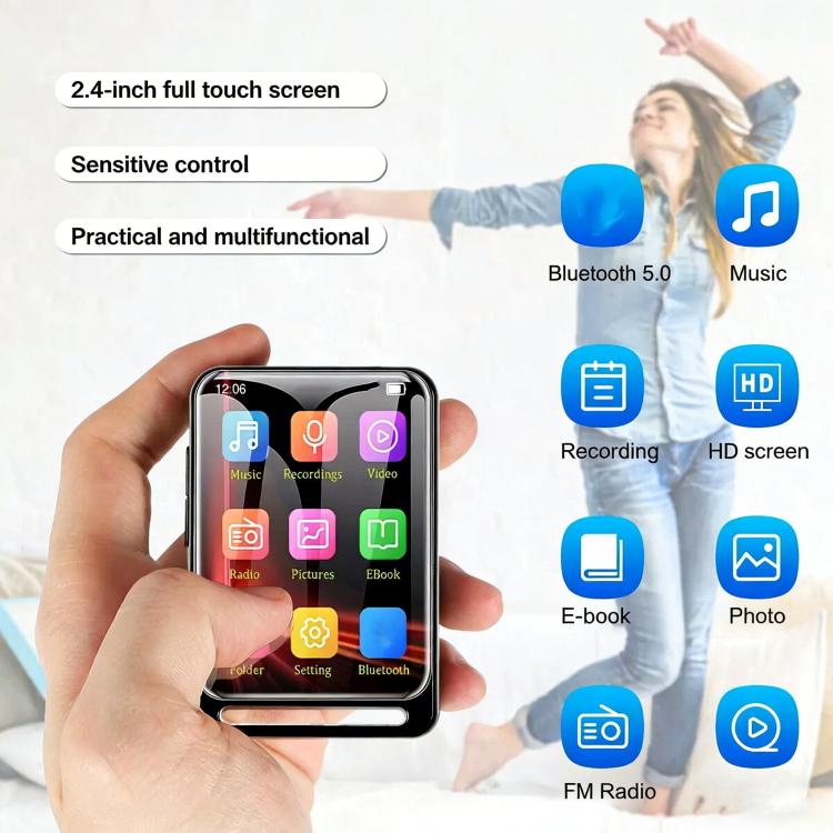 Lettore musicale portatile MP3 Bluetooth 5.0 con radio FM