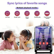 M6 Lettore musicale portatile MP3 Bluetooth 5.0 con altoparlante, radio FM ed e-book, 4GB, 8GB, 16GB, 32GB, 64GB