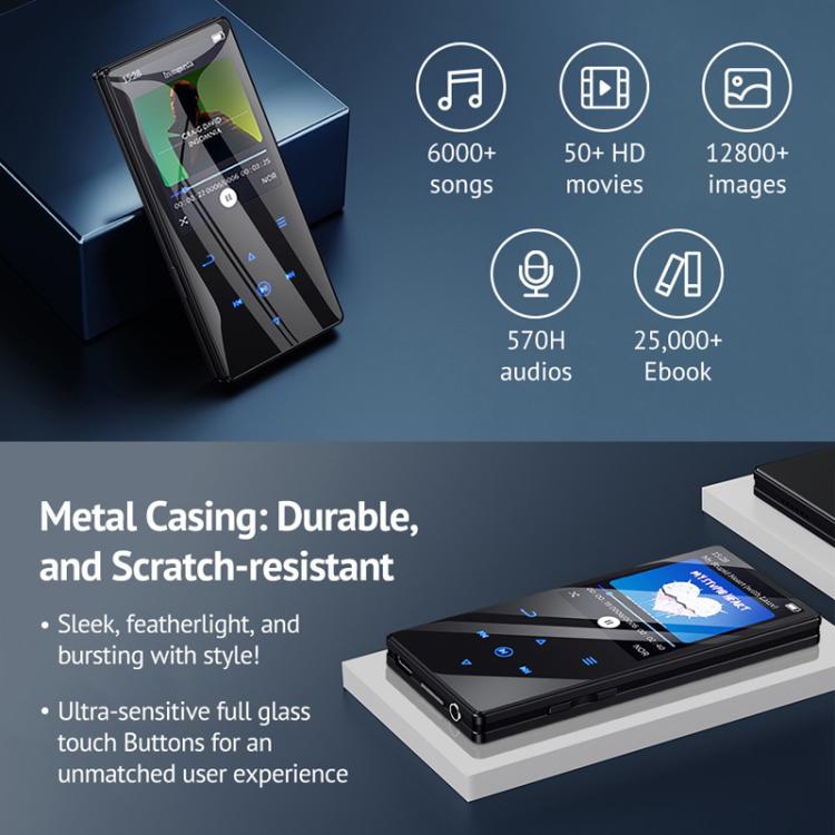 Lettore musicale MP3 Bluetooth M2 con radio FM e altoparlante esterno, 4GB, 8GB, 16GB, 32GB, 64GB